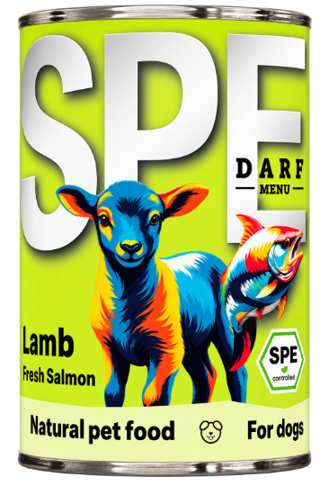 Afbeeldingen van DARF Menu Lam & Zalm 400g in Blik
